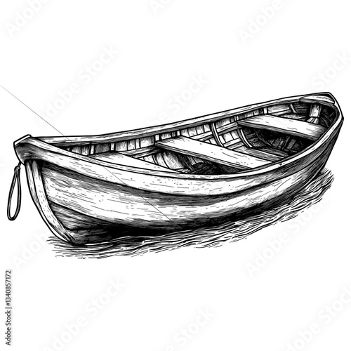 Boat art drawing sketch vector