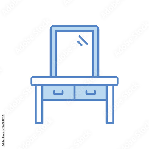Dressing Table vector icon