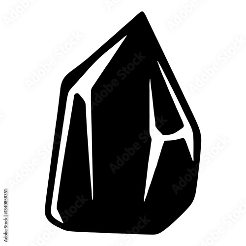 Individual diamond illustration gemstone crystal vector