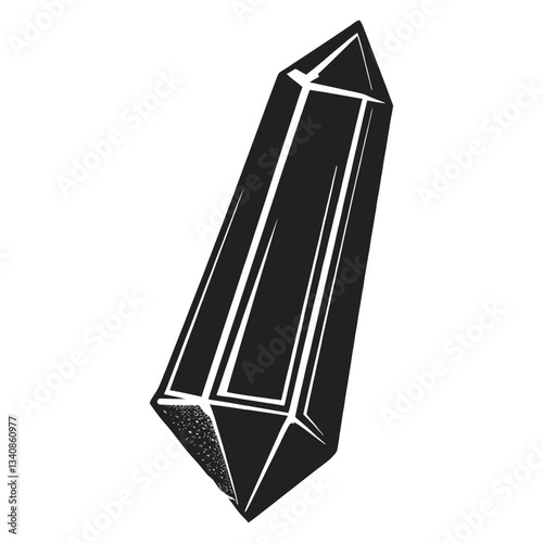 Individual diamond crystal illustration design vector