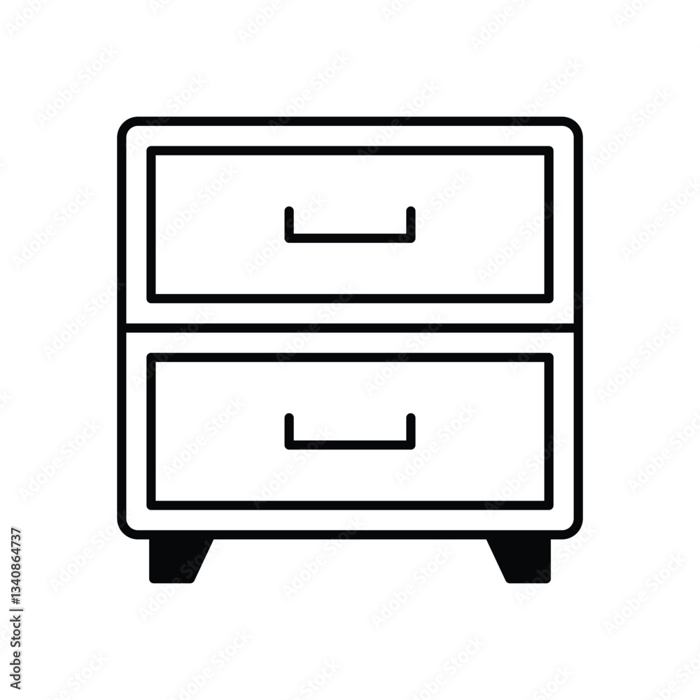 Cabinet vector icon Cabinet vector icon