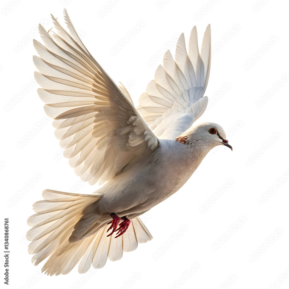 Fototapeta premium dove isolated on white