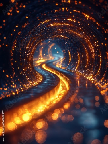 A silhouette of a spaceship cruising through a star-filled galaxy, its engines glowing with power, symbolizing a journey into the unknown. 