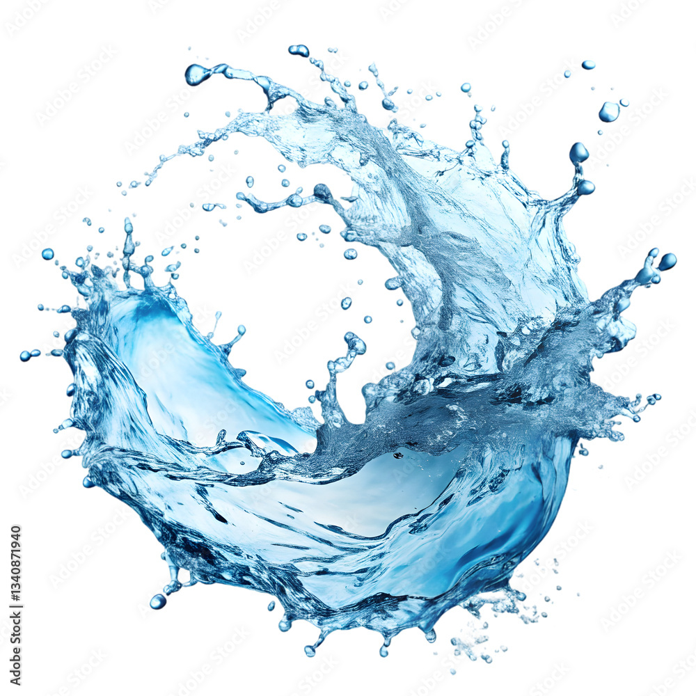 Obraz premium water splash isolated on white background