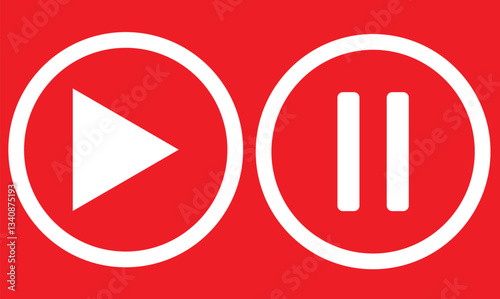 pause sign vector icon on white background Free Download pause sign vector icon on white background - GFXLoad