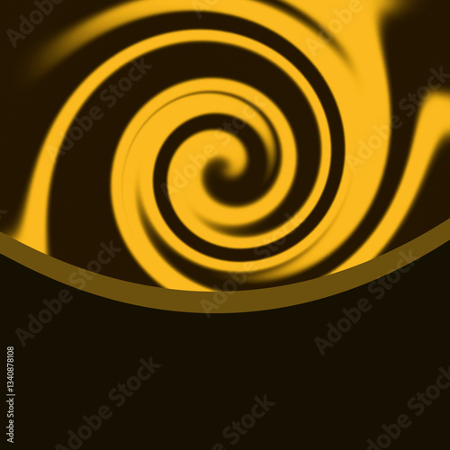 Hypnotic Swirl Abstract Background  Golden Spiral