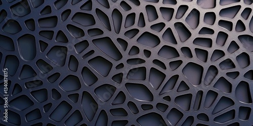 A black and white image of a patterned surface with a lot of holes