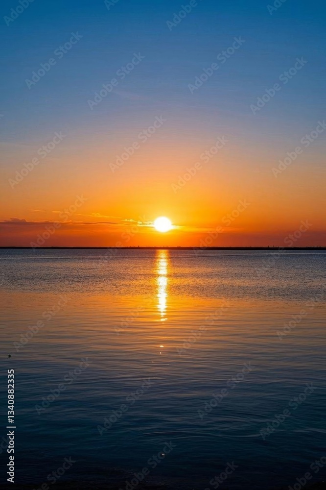 arafed view of a sunset over a calm body of water arafed view of a sunset over a calm body of water