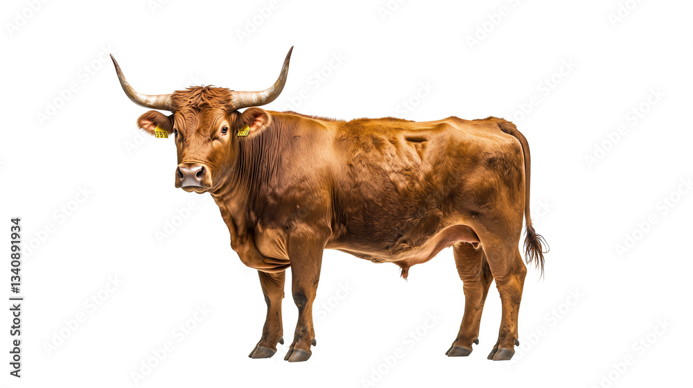 Brown Bull Standing Isolated on a transparent background
Brown Bull Standing Isolated on a transparent background