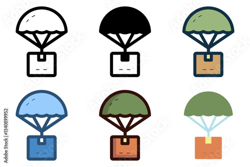 dropship shipping package icon vector illustration