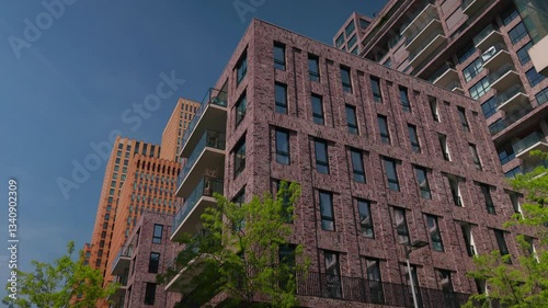 Wallpaper Mural Business district with modern residential buildings at Amsterdam Zuidas Torontodigital.ca