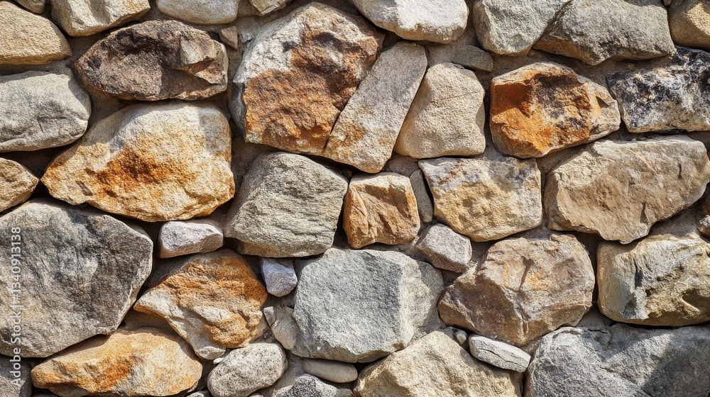 Traditional stone wall built from irregularly shaped rocks, arranged naturally without mortar. The uneven surface and earthy hues give a sense of heritage and craftsmanship. Traditional stone wall built from irregularly shaped rocks, arranged naturally without mortar. The uneven surface and earthy hues give a sense of heritage and craftsmanship.