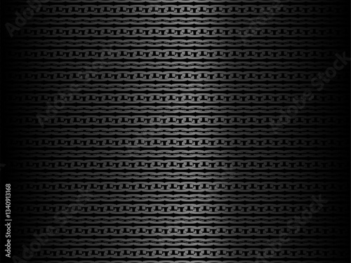 Black metal texture steel background. Perforated metal sheet. Black carbon fiber texture.