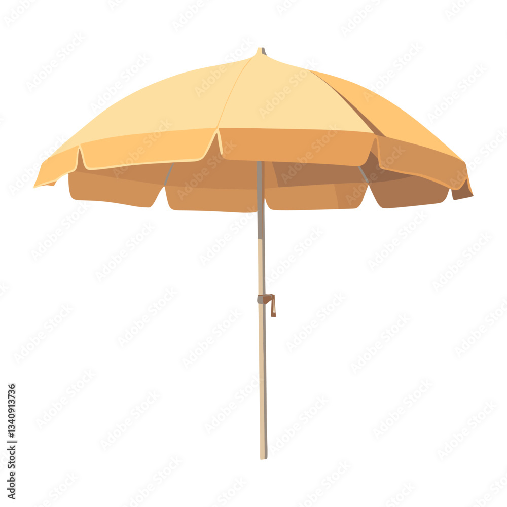 Beach umbrella minimalist art architecture vector Beach umbrella minimalist art architecture vector