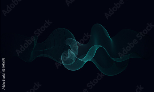 Abstract babkground wave
