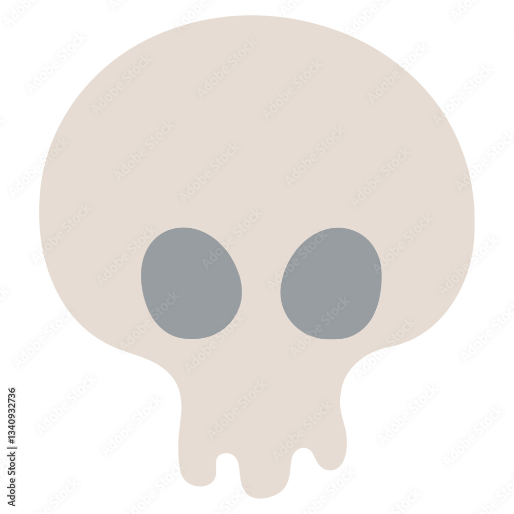 Abstract skull illustration minimalist background vector Abstract skull illustration minimalist background vector