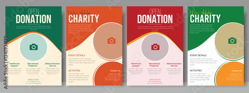Charity flyer template , charity donation editable social media posts and Flyer, ads banner and volunteer social media post banner template
