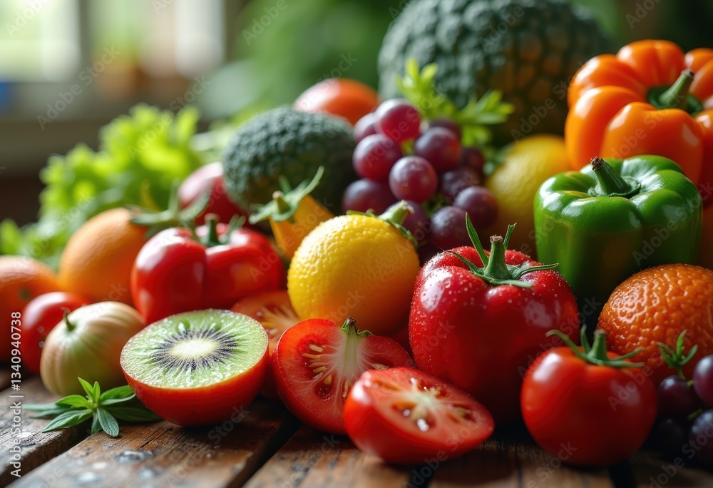 vivid close shots showcasing colorful fresh produce presentation glossy textures vibrant colors, avocado, artichoke, bean, basil, broccoli, berry, blue vivid close shots showcasing colorful fresh produce presentation glossy textures vibrant colors, avocado, artichoke, bean, basil, broccoli, berry, blue