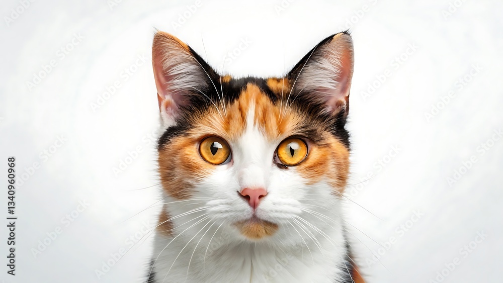 Fototapeta premium orange tabby cat full body