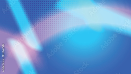 Abstract colorful neon light with dot halftone screen creative background. Vector illustration.