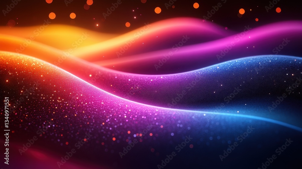Fototapeta premium Abstract Colorful Wave Background
