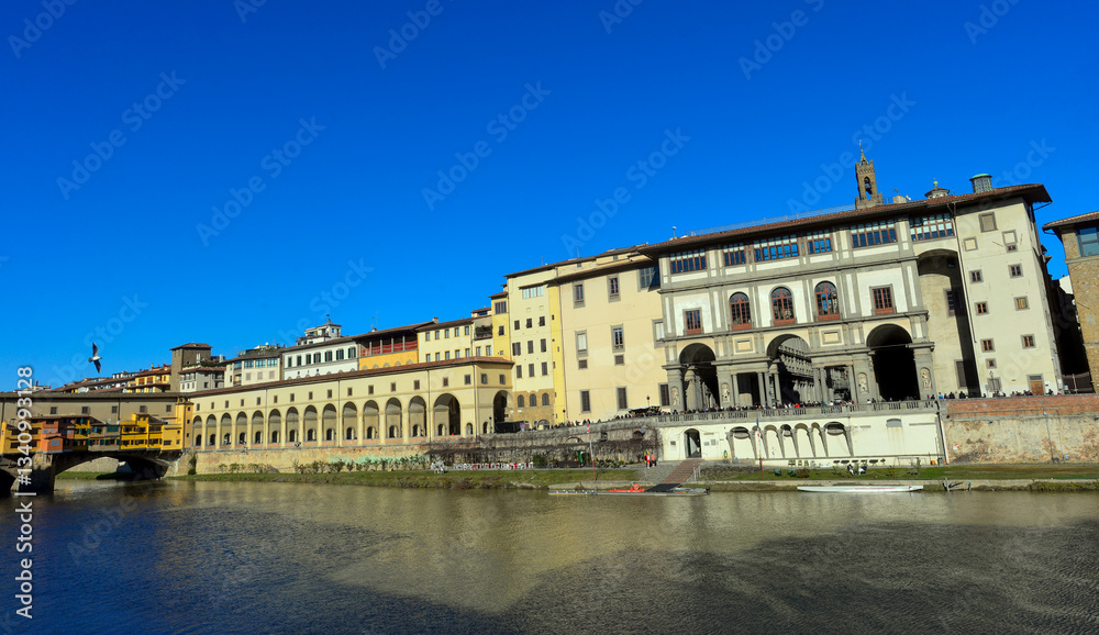 Naklejka premium Galleria degli Uffizi (Uffizien) in Florenz