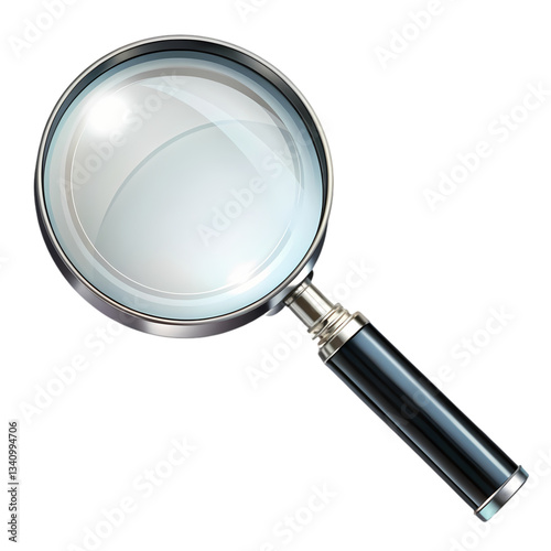 Magnifying Glass: High-Res Image isolated on transparent background photo