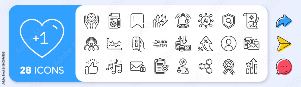 Obraz premium Diagram chart, Ranking stars and Creative painting line icons. Interest rate, AI generate, Inflation icons. Pack of Inclusion, Accounting report, Documentation icon. Vector