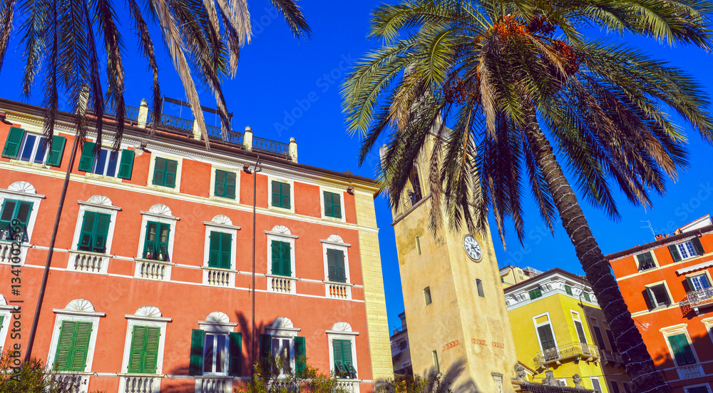 Naklejka premium Altstadt von Lerici in Ligurien (Italien)