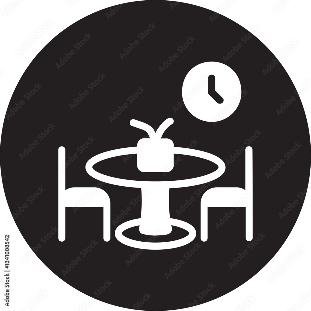 Obraz premium dining room glyph icon