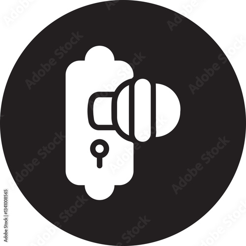 Door Knob  glyph icon