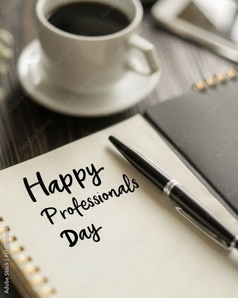 Admin Appreciation: Handwritten Note, Office Desk Admin Appreciation: Handwritten Note, Office Desk