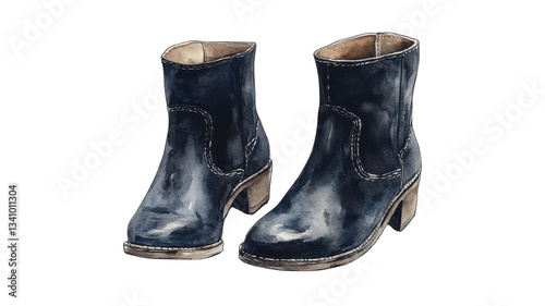 Stylish black ankle boots ready to add flair to any outfit on a fashionable day out