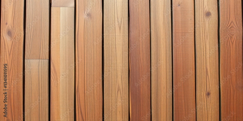 Rustic brown wood planks, natural texture, vertical grain, design element, surface Rustic brown wood planks, natural texture, vertical grain, design element, surface