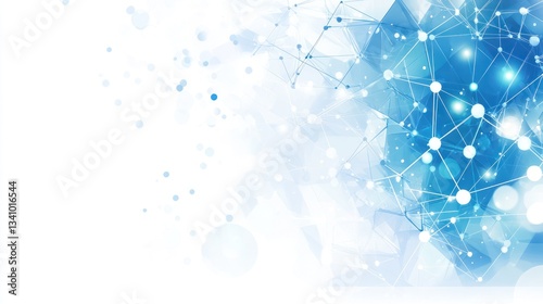 Abstract geometric network background, design, digital art, futuristic