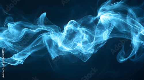 Wallpaper Mural Blue gradient with light streaks creating a dynamic visual texture Torontodigital.ca