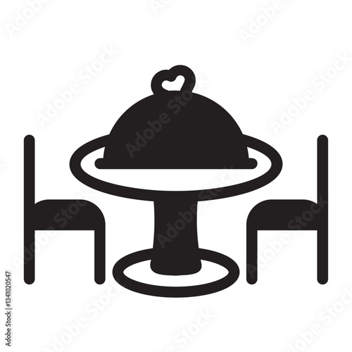 Dining Table  glyph icon