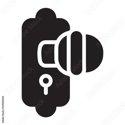 Door Knob  glyph icon