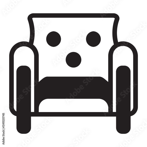 Armchair  glyph icon