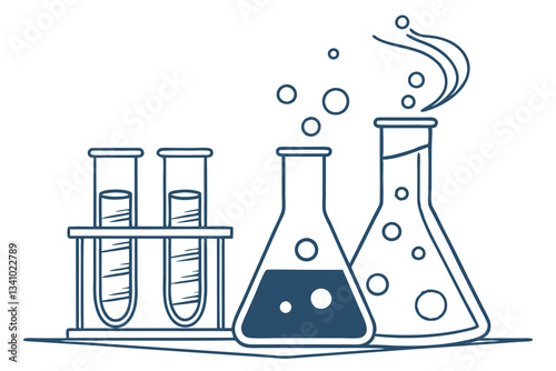 Test Tubes & Beakers The Art of Science.eps