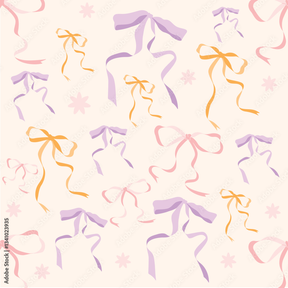 A seamless pattern with elegant bows in pastel tones on a light background. Perfect for textiles, packaging, greeting cards, wallpaper design, and festive decorations.
A seamless pattern with elegant bows in pastel tones on a light background. Perfect for textiles, packaging, greeting cards, wallpaper design, and festive decorations.