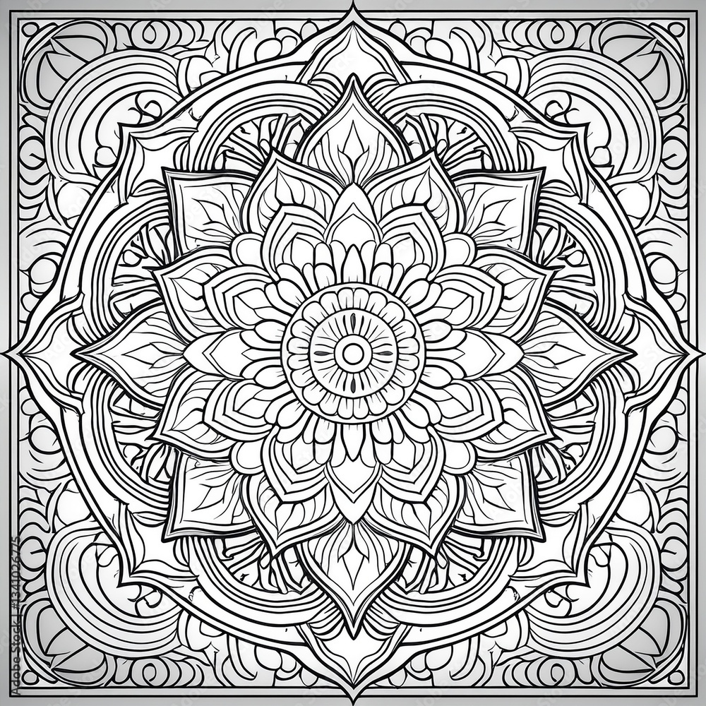 Fototapeta premium mandala round ornament