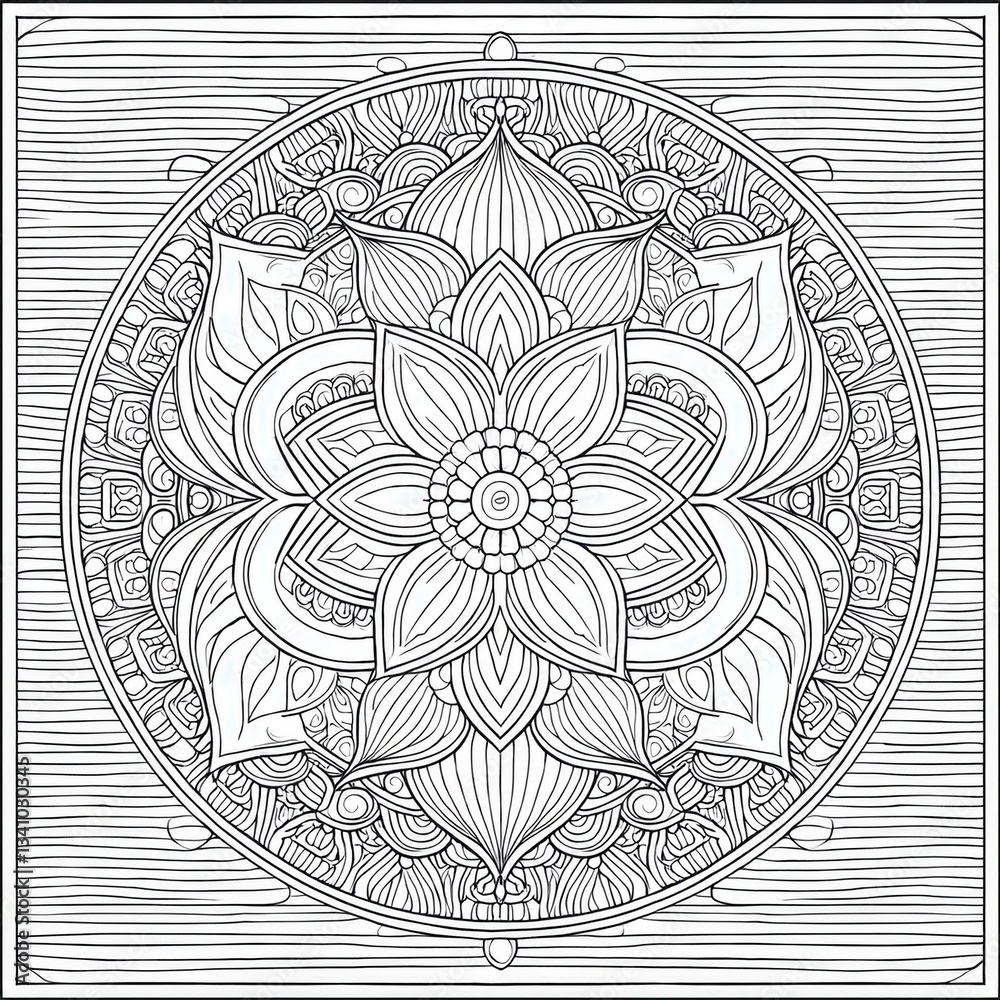 Fototapeta premium mandala round ornament