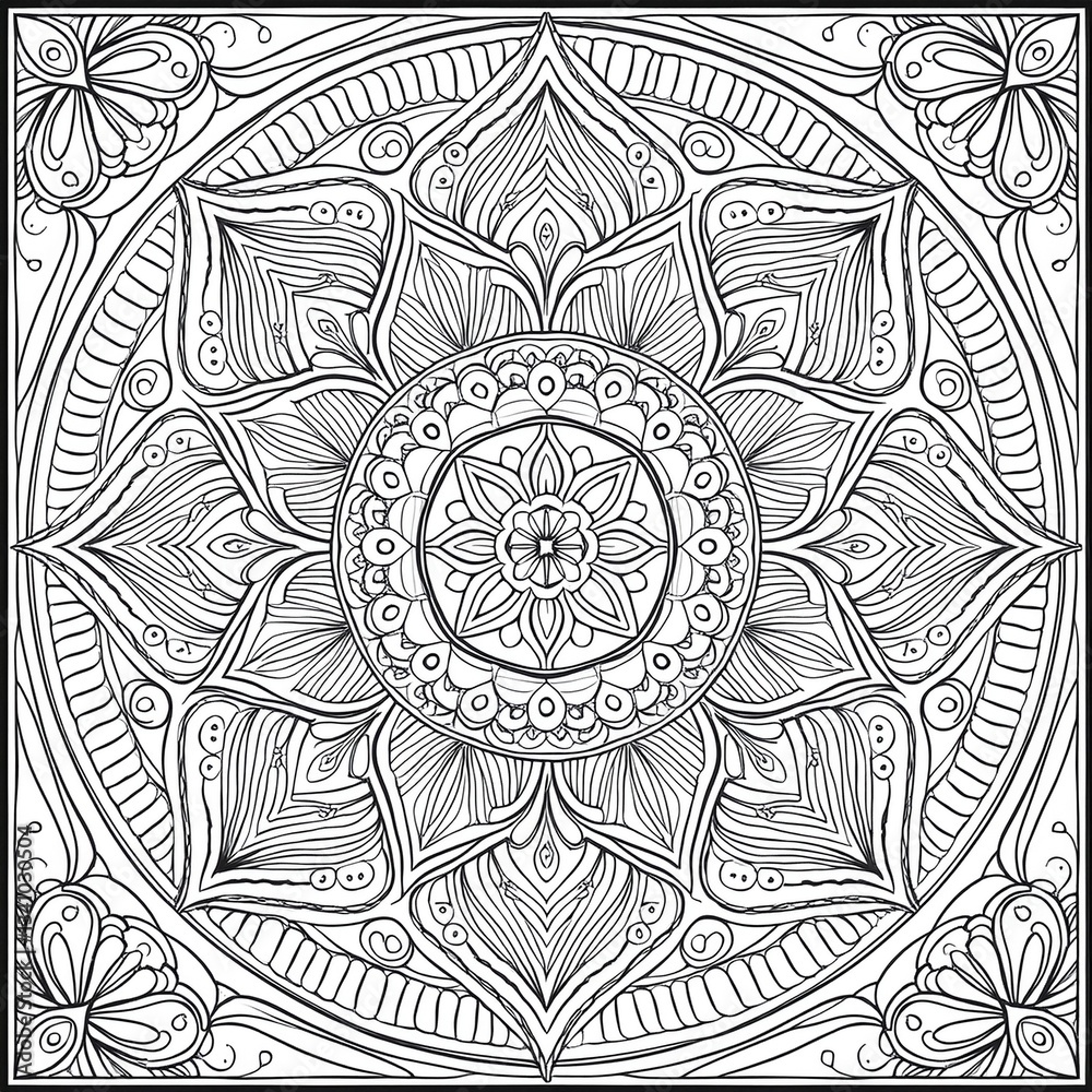 Fototapeta premium mandala round ornament