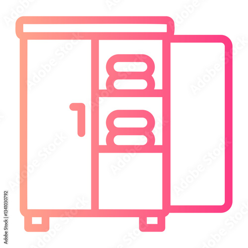 cupboard gradient icon