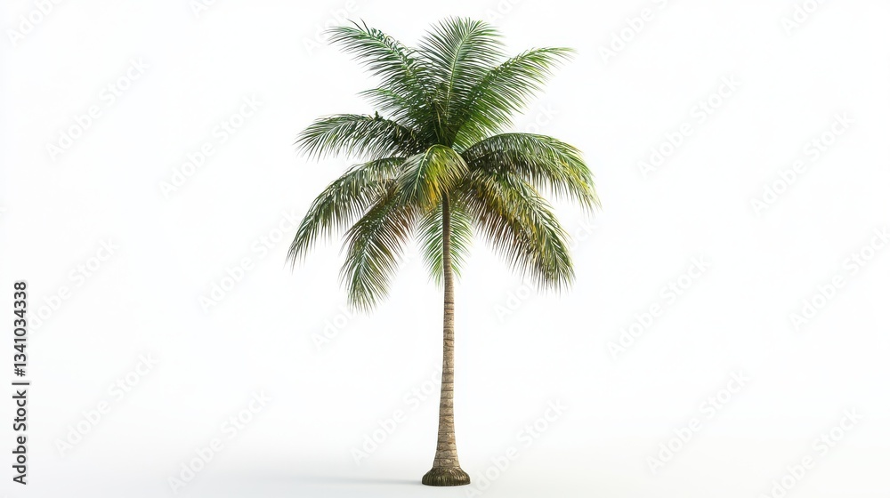 Obraz premium palm tree isolated on white background