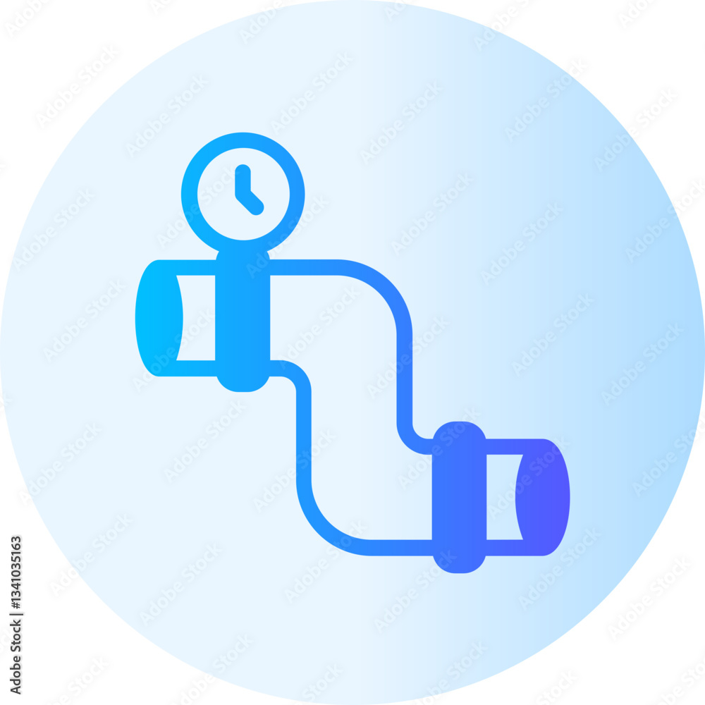Pipe gradient icon Pipe gradient icon