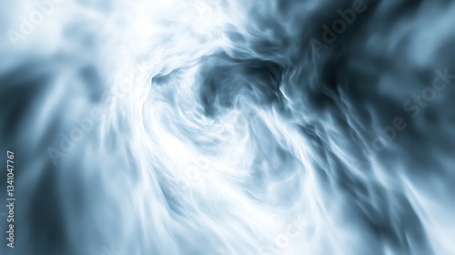 Abstract swirling vaporous form with light and dark gradients and textures