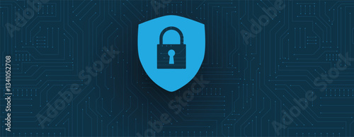 Cyber security online protection concept