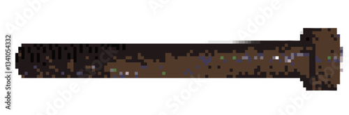 Rusty bolt pixel art